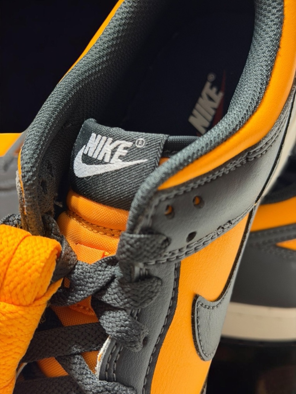 Nike Dunk Low GS Skater Aesthetic Y2K Streetwear Orange Black Back to School - Picture 8 of 9